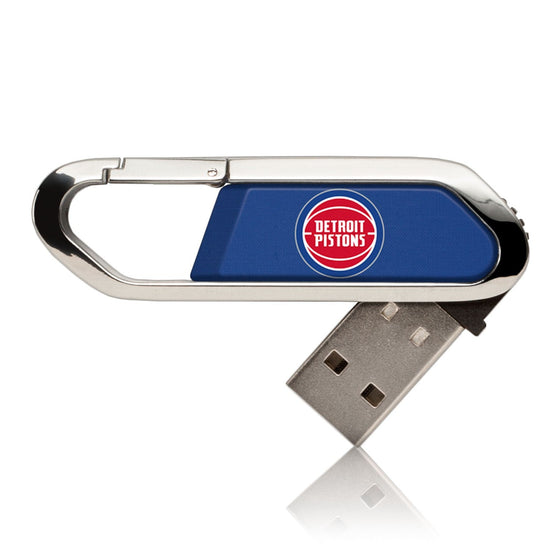 Detroit Pistons Solid USB 32GB Clip Style Flash Drive-0