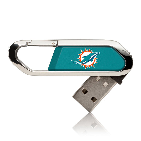 Miami Dolphins Solid USB 16GB Clip Style Flash Drive - 757 Sports Collectibles