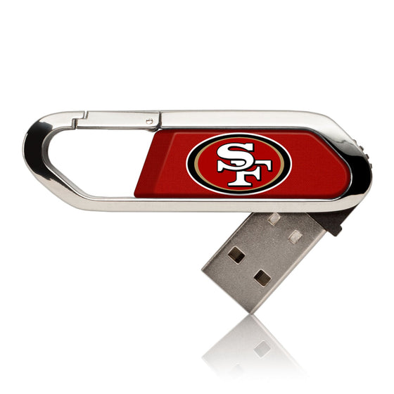San Francisco 49ers Solid USB 16GB Clip Style Flash Drive - 757 Sports Collectibles