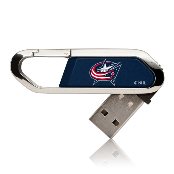 Columbus Blue Jackets Solid USB 32GB Clip Style Flash Drive-0