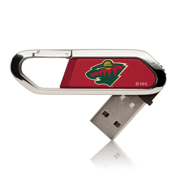 Minnesota Wild Solid USB 32GB Clip Style Flash Drive-0