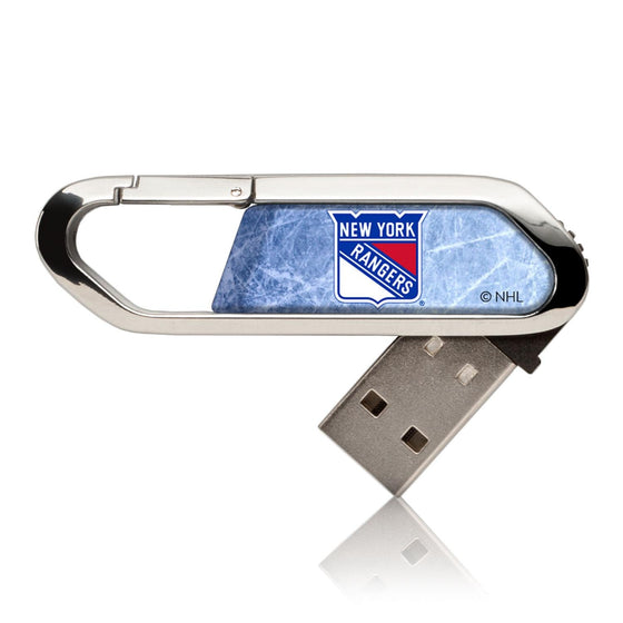 New York Rangers Ice USB 32GB Clip Style Flash Drive-0