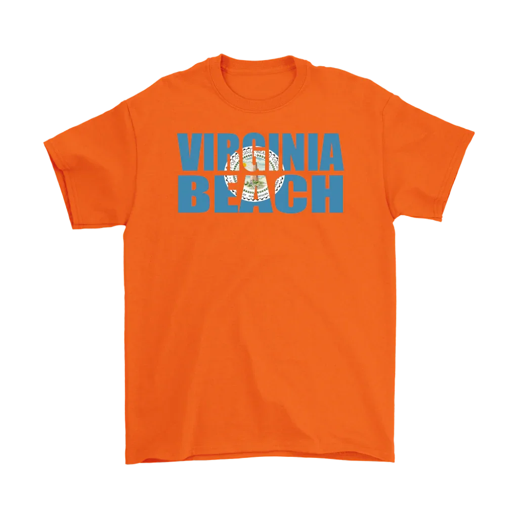 Virginia Beach City Flag T-Shirt - 100% Cotton - S - 5XL - 757 Sports Collectibles