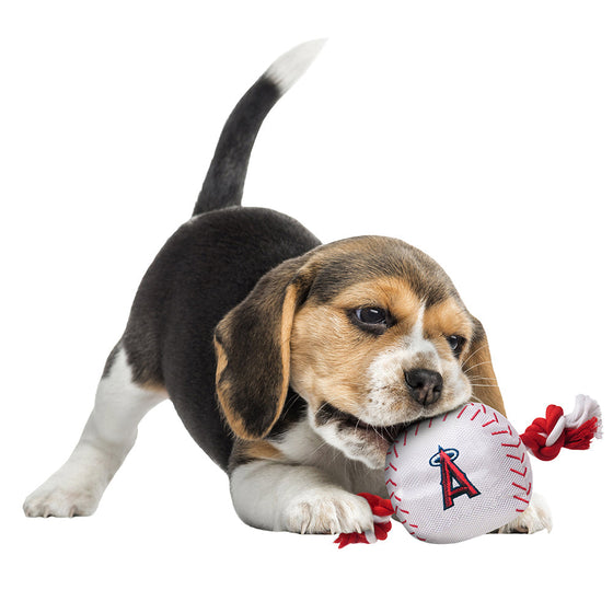 Los Angeles Angels Baseball Toy - Nylon w/rope Pets First - 757 Sports Collectibles