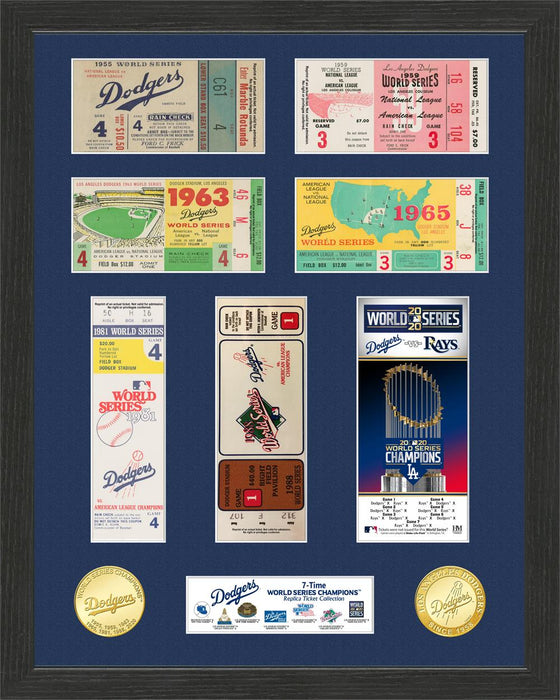 Los Angeles Dodgers 7-Time World Series Champions Ticket Collection