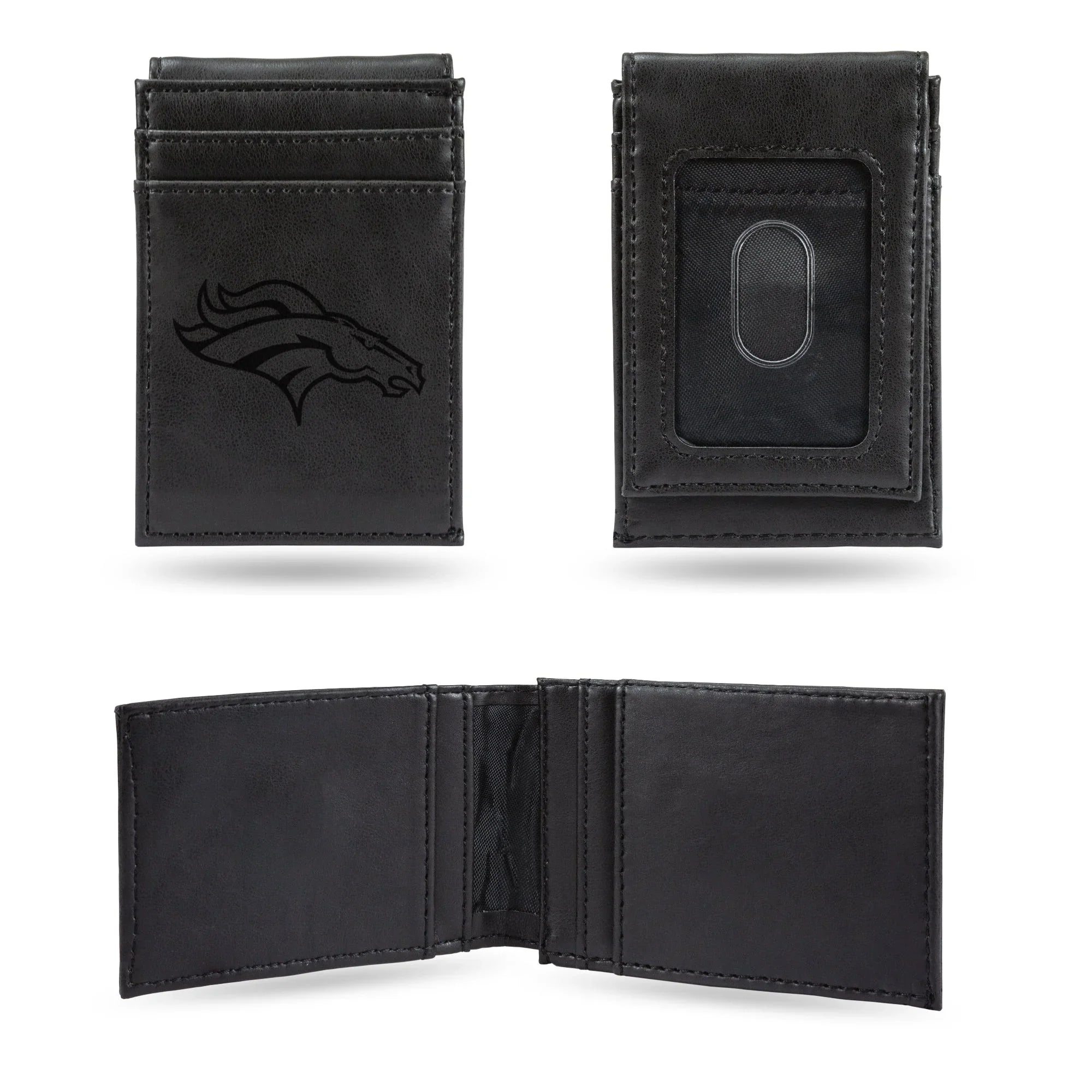 NFL Denver Broncos Premium Front Pocket Wallet - Compact/Comfortable  