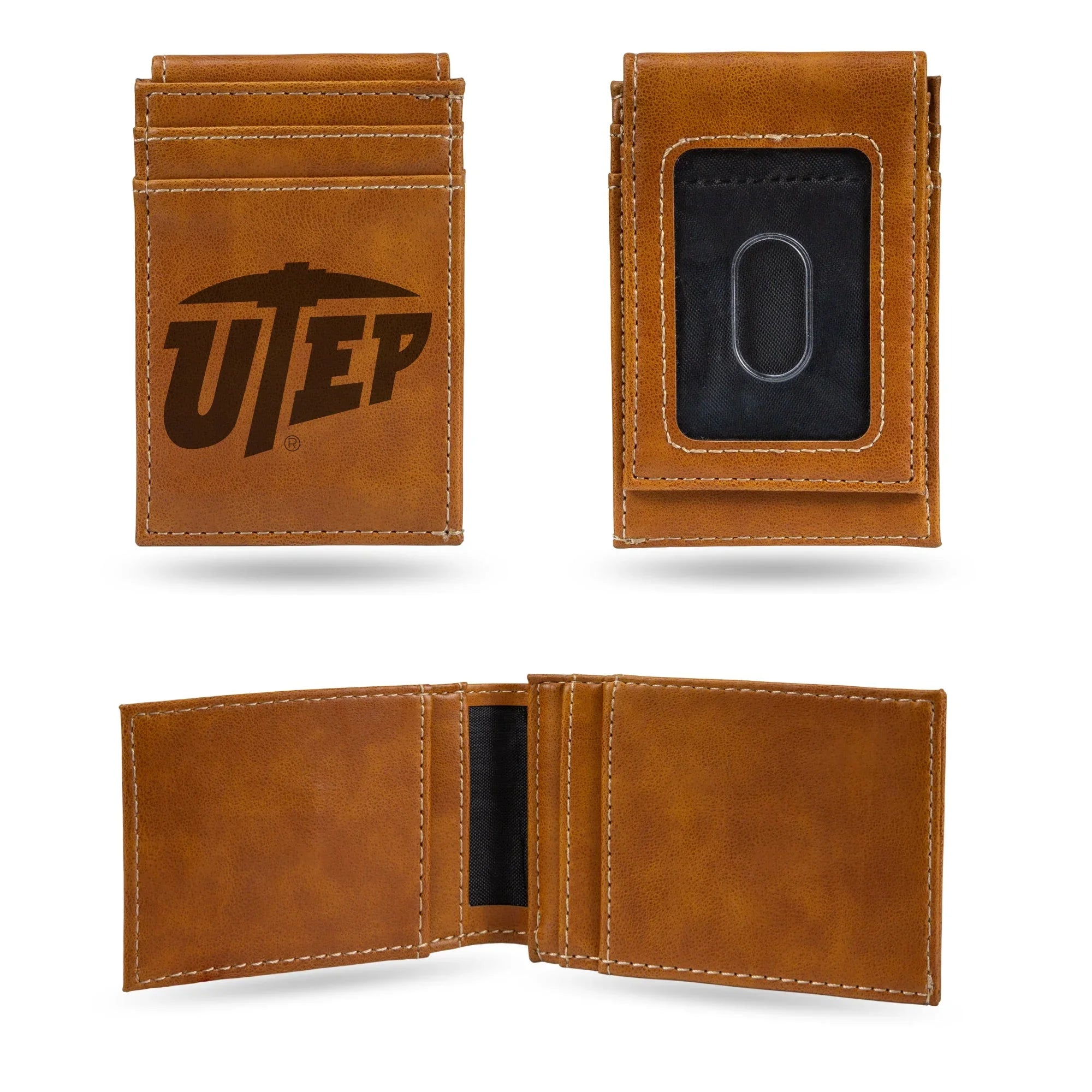 NCAA Texas-El Paso Miners Premium Front Pocket Wallet - Compact/Comfortable  