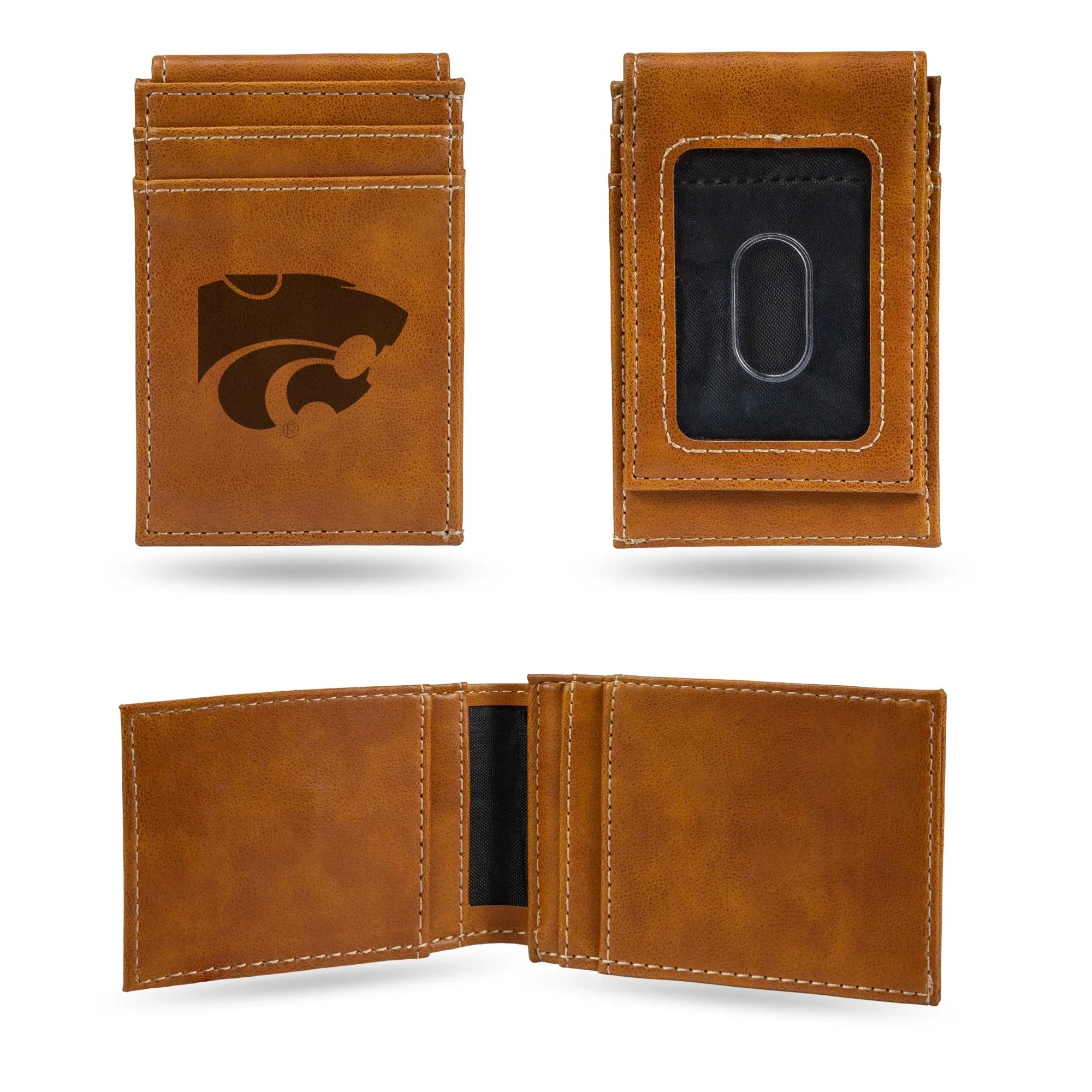 NCAA Kansas State Wildcats Premium Front Pocket Wallet - Compact/Comfortable  