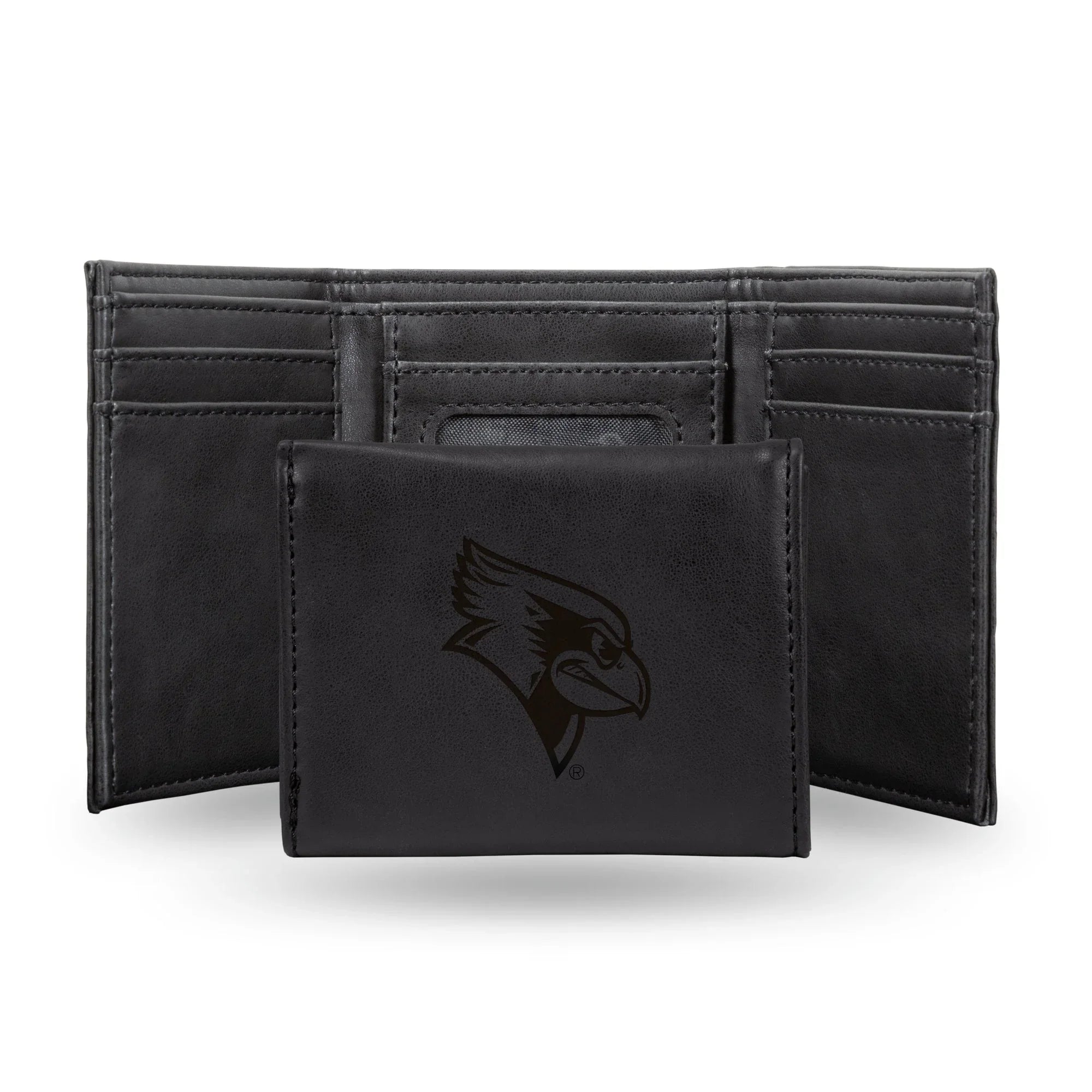NCAA Illinois State Redbirds Laser Engraved Black Tri-Fold Wallet   