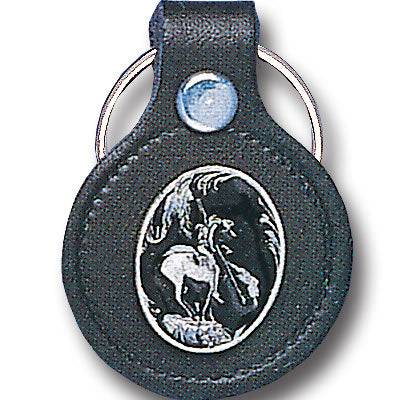 Leather Keychain - End of the Trail (SSKG) - 757 Sports Collectibles