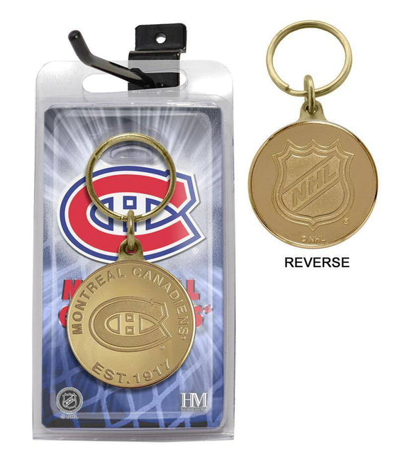 Montreal Canadiens Bronze Coin Keychain (HM) - 757 Sports Collectibles