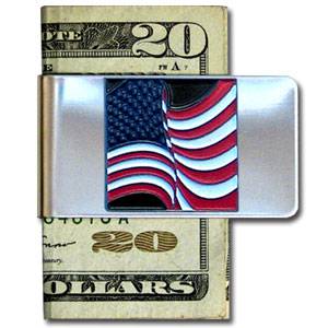 Large Money Clip - American Flag (SSKG) - 757 Sports Collectibles