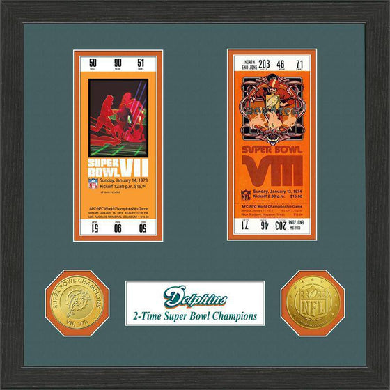 Miami Dolphins SB Championship Ticket Collection (HM) - 757 Sports Collectibles