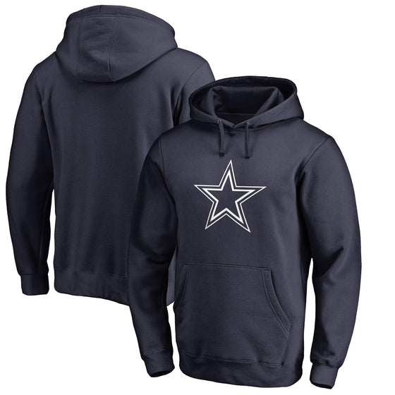 Men's Dallas Cowboys NFL Pro Line Navy Primary Logo Hoodie-2XL