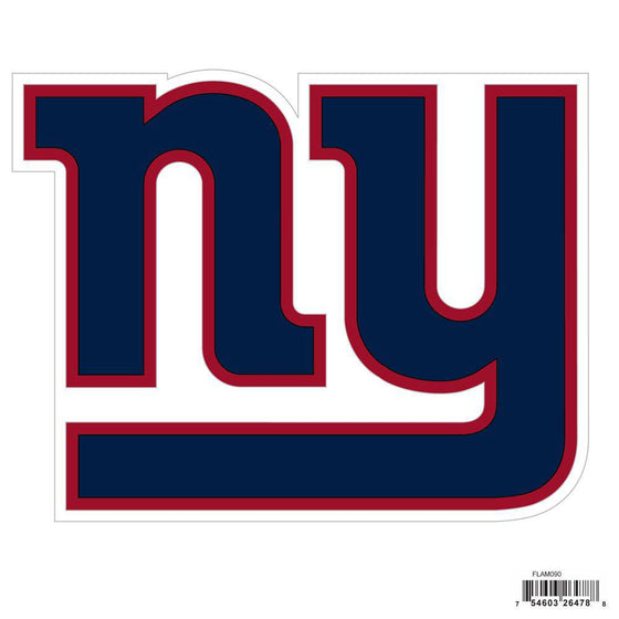 NFL New York Giants Indoor/Outdoor Perfect Cut 8 inch Logo Magnet - 757 Sports Collectibles