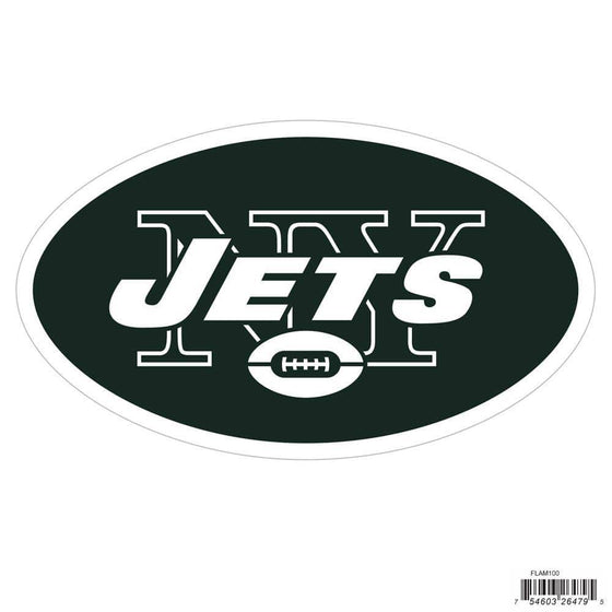NFL New York Jets Indoor/Outdoor Perfect Cut 8 inch Logo Magnet - 757 Sports Collectibles