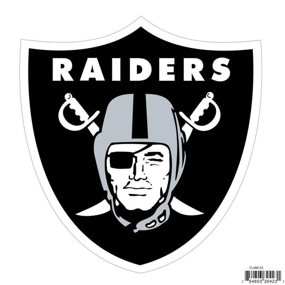 NFL Oakland Raiders Indoor/Outdoor Perfect Cut 8 inch Logo Magnet - 757 Sports Collectibles