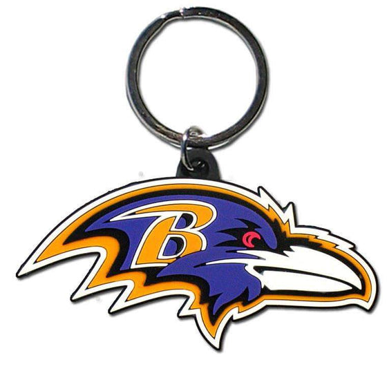 NFL Baltimore Ravens Team Logo Flex Key Chain - 757 Sports Collectibles