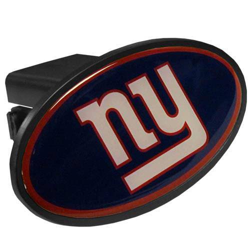 NFL New York Giants Plastic Oval Logo Hitch Cover Class III - 757 Sports Collectibles