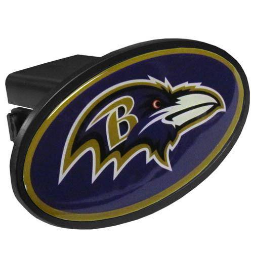 NFL Baltimore Ravens Plastic Oval Logo Hitch Cover Class III - 757 Sports Collectibles