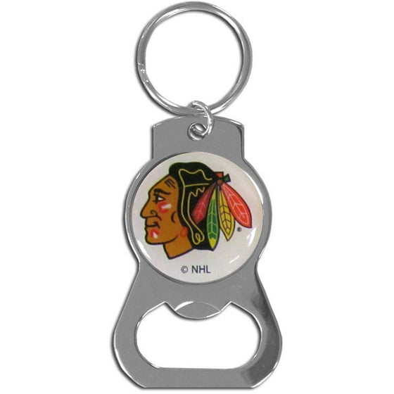 NHL Chicago Blackhawks Bottle Opener Key Chain Ring - 757 Sports Collectibles