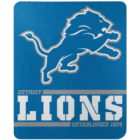 Detroit Lions 50" X 60" Split Wide Fleece Throw Blanket