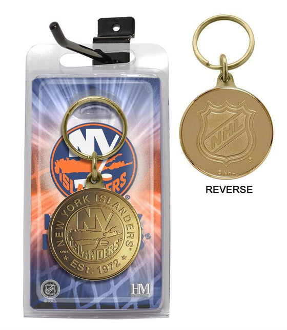 New York Islanders Bronze Coin Keychain (HM) - 757 Sports Collectibles