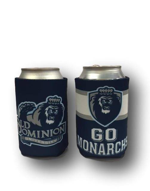 Old Dominion ODU Monarchs "Go Monarchs" 2-Sided Neoprene Can Coolor Koozie - 757 Sports Collectibles