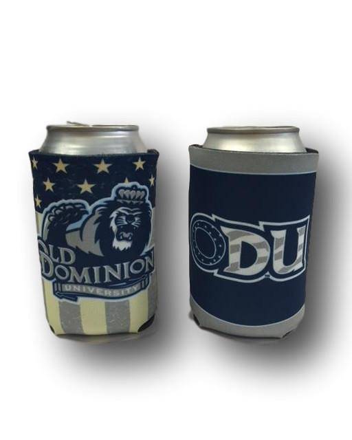 Old Dominion ODU Monarchs Nation "Patriotic" 2-Sided Neoprene Can Coolor Koozie - 757 Sports Collectibles