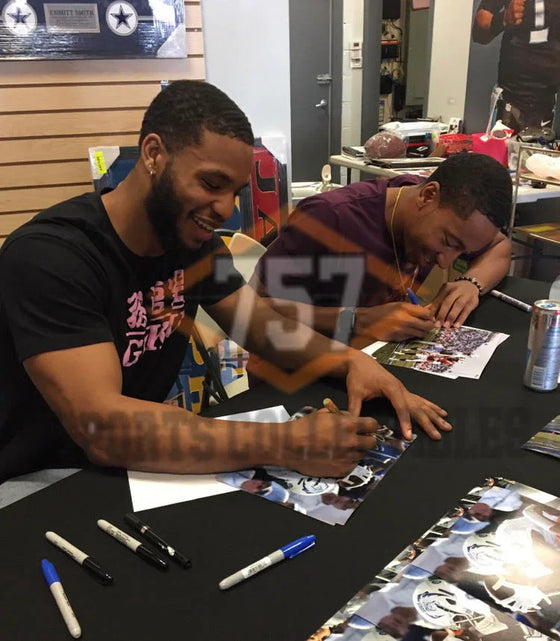 Old Dominion ODU Monarchs Jonathan Duhart Travis Fulgham Signed 8x10 Photo VT Upset - 757 Sports Collectibles Authentication - 757 Sports Collectibles