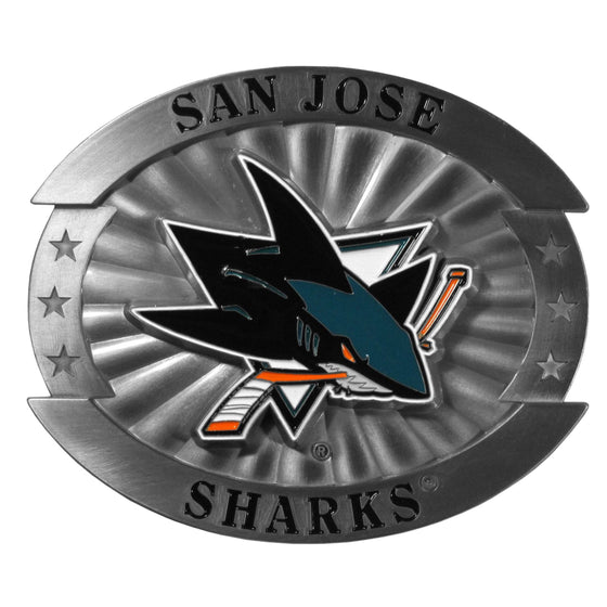 San Jose Sharks�� Oversized Belt Buckle (SSKG) - 757 Sports Collectibles