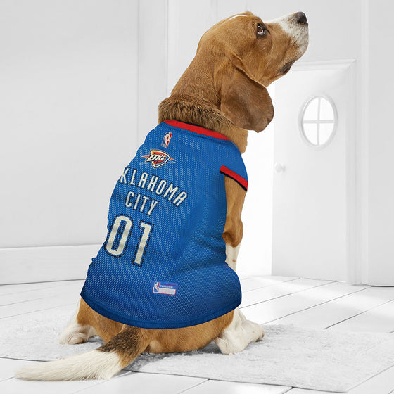 Oklahoma City Thunder Dog Jersey Pets First - 757 Sports Collectibles