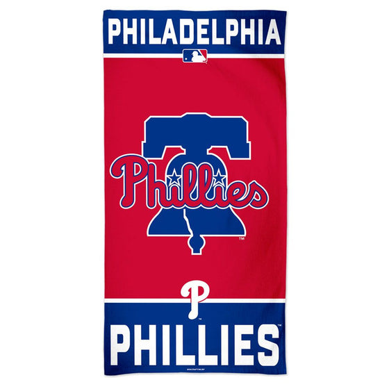 Philadelphia Phillies Towel 30x60 Beach Style - 757 Sports Collectibles