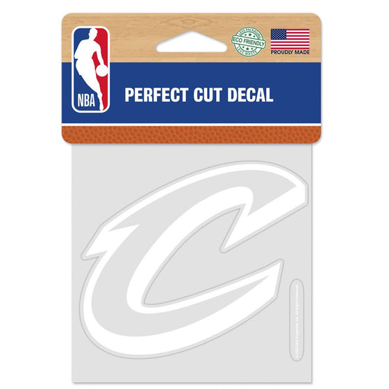 Cleveland Cavaliers Decal 4x4 Perfect Cut White - Special Order - 757 Sports Collectibles