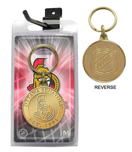 Ottawa Senators Bronze Coin Keychain (HM) - 757 Sports Collectibles