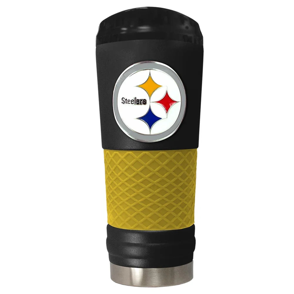 Draft 24 oz Vacuum Insulated Powder Coated Cup - Pittsburgh Steelers