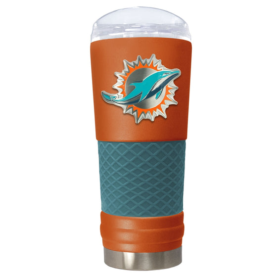 Draft 24 oz Vacuum Insulated Powder Coated Cup - Miami Dolphins