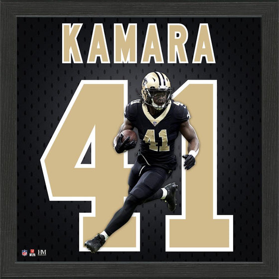 New Orleans Saints Alvin Kamara Jersey Number Frame