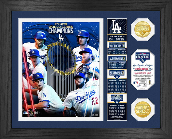 Los Angeles Dodgers 2020 World Series Champions "Banner" Bronze Coin Photo Mint