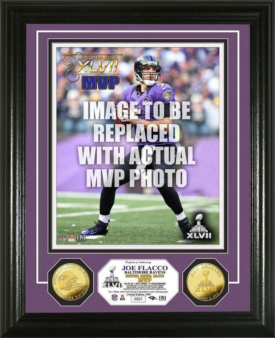 Baltimore Ravens Super Bowl XLVII MVP Gold Coin Photo Mint (HM) - 757 Sports Collectibles
