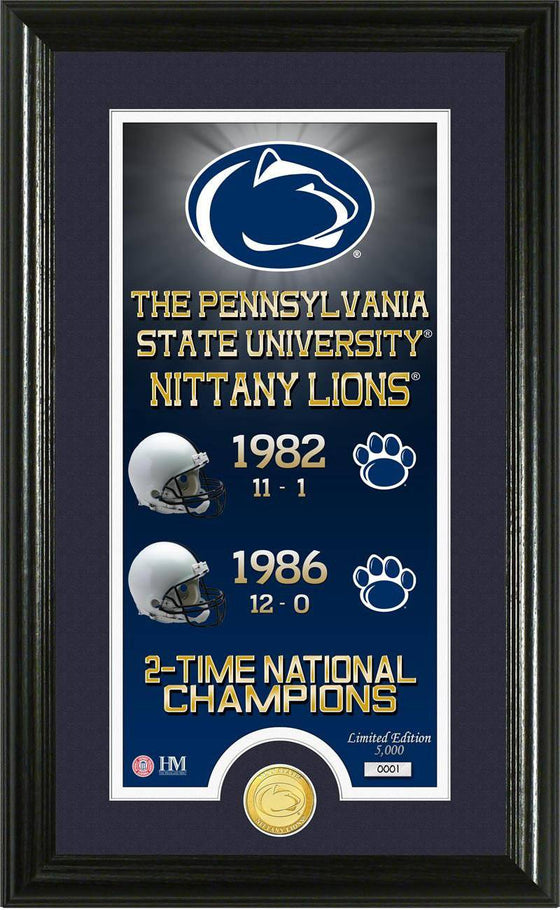 Penn State Nittany Lions Penn State University "Legacy" Bronze Coin Panoramic Photo Mint (HM) - 757 Sports Collectibles