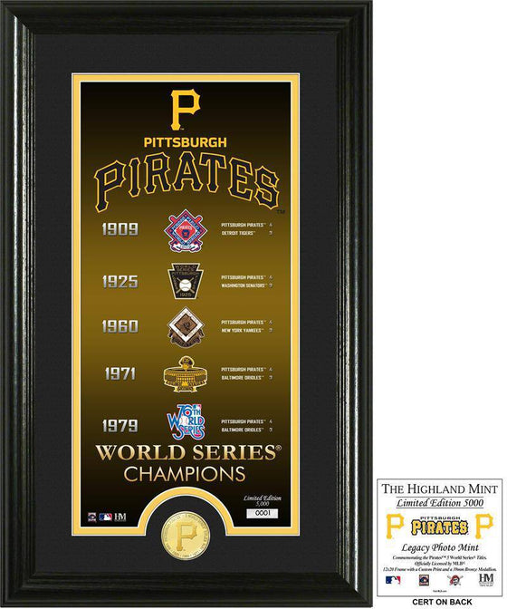 Pittsburgh Pirates "Legacy" Supreme Bronze Coin Photo Mint (HM) - 757 Sports Collectibles