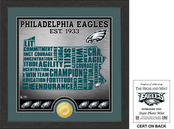 Philadelphia Eagles "State" Bronze Coin Photo Mint  (HM) - 757 Sports Collectibles