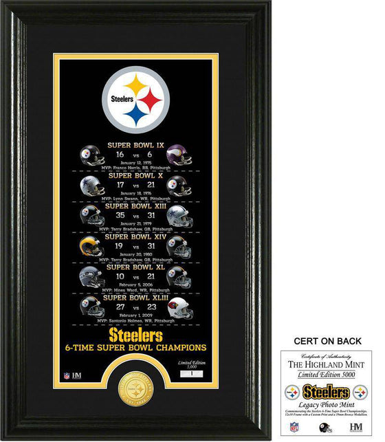 Pittsburgh Steelers "Legacy" Bronze Coin Photo Mint (HM) - 757 Sports Collectibles