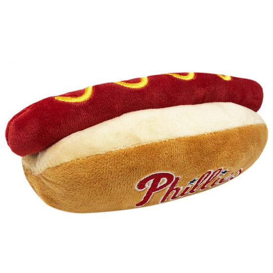 Philadelphia Phillies Hot Dog Toy by Pets First - 757 Sports Collectibles