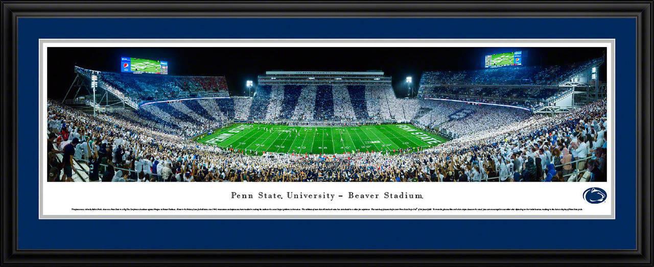 Penn State Football - Stripe - Standard Frame - 757 Sports Collectibles
