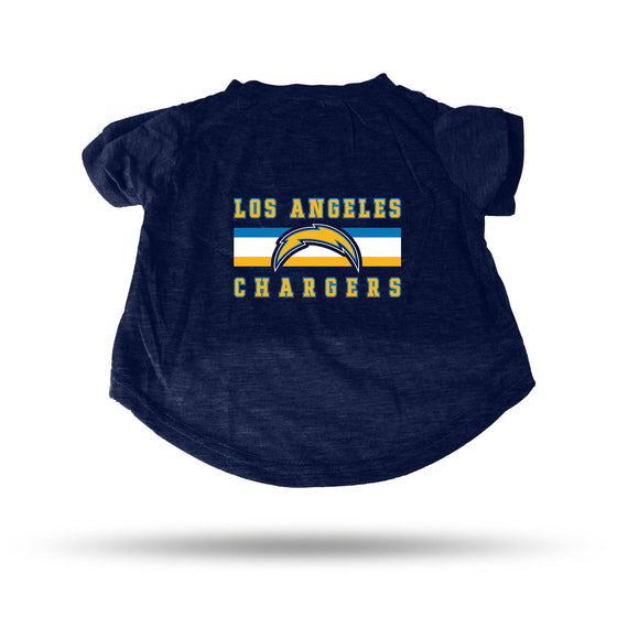 LOS ANGELES CHARGERS NAVY PET T-SHIRT - LARGE (Rico) - 757 Sports Collectibles