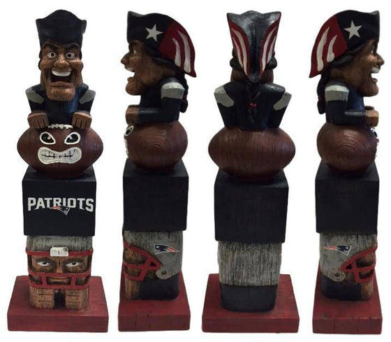 NFL New England Patriots Tiki Totem Pole Mascot Figurine Statues - 757 Sports Collectibles