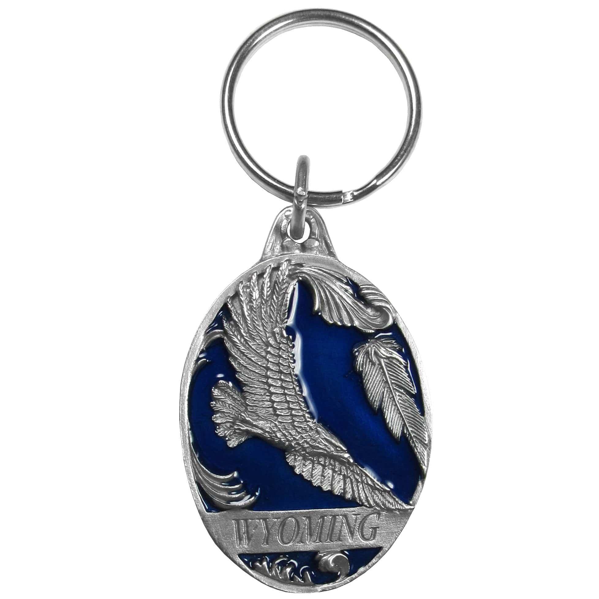 Wyoming Eagle Key Chain (SSKG) - 757 Sports Collectibles