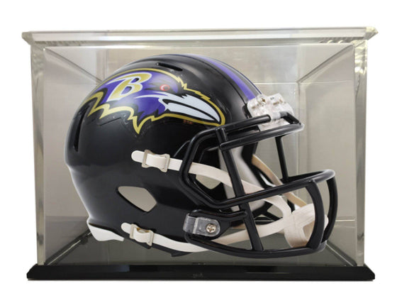 Baltimore Ravens Speed Mini Football Helmet with  98% UV Protective Acrylic Display Case - 757 Sports Collectibles